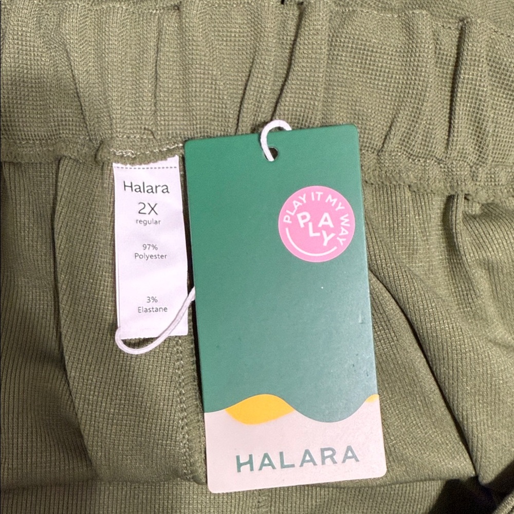 HALARA Olive Green Wide Leg Pants - Picture 3 of 3